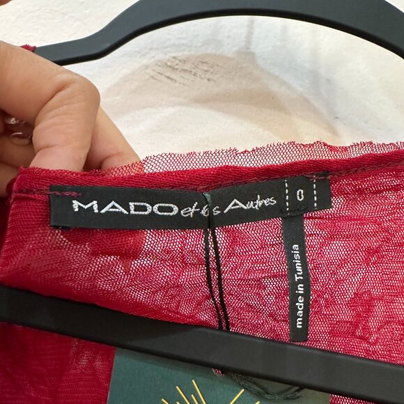 Mado et les Autres Red Mesh Dress - Picture 3 of 3
